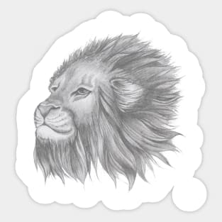 Lion Head Sticker